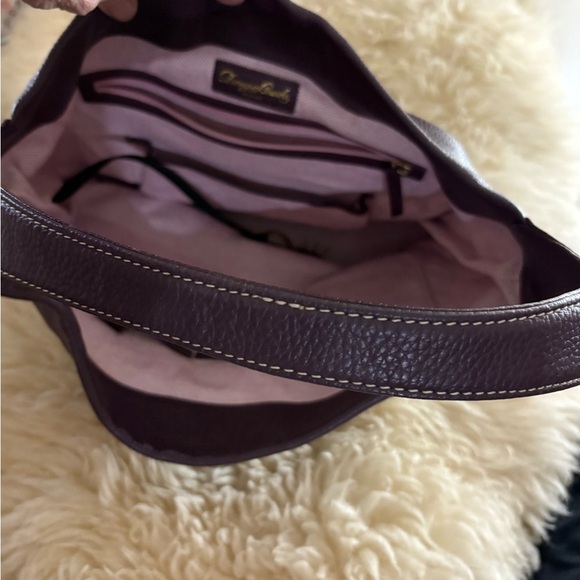 Dooney & Bourke Burgundy Pebble Leather Logo Lock Large Hobo Bag with COA - Picture 6 of 10